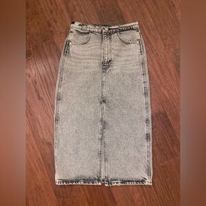 Zara Black Denim Skirt